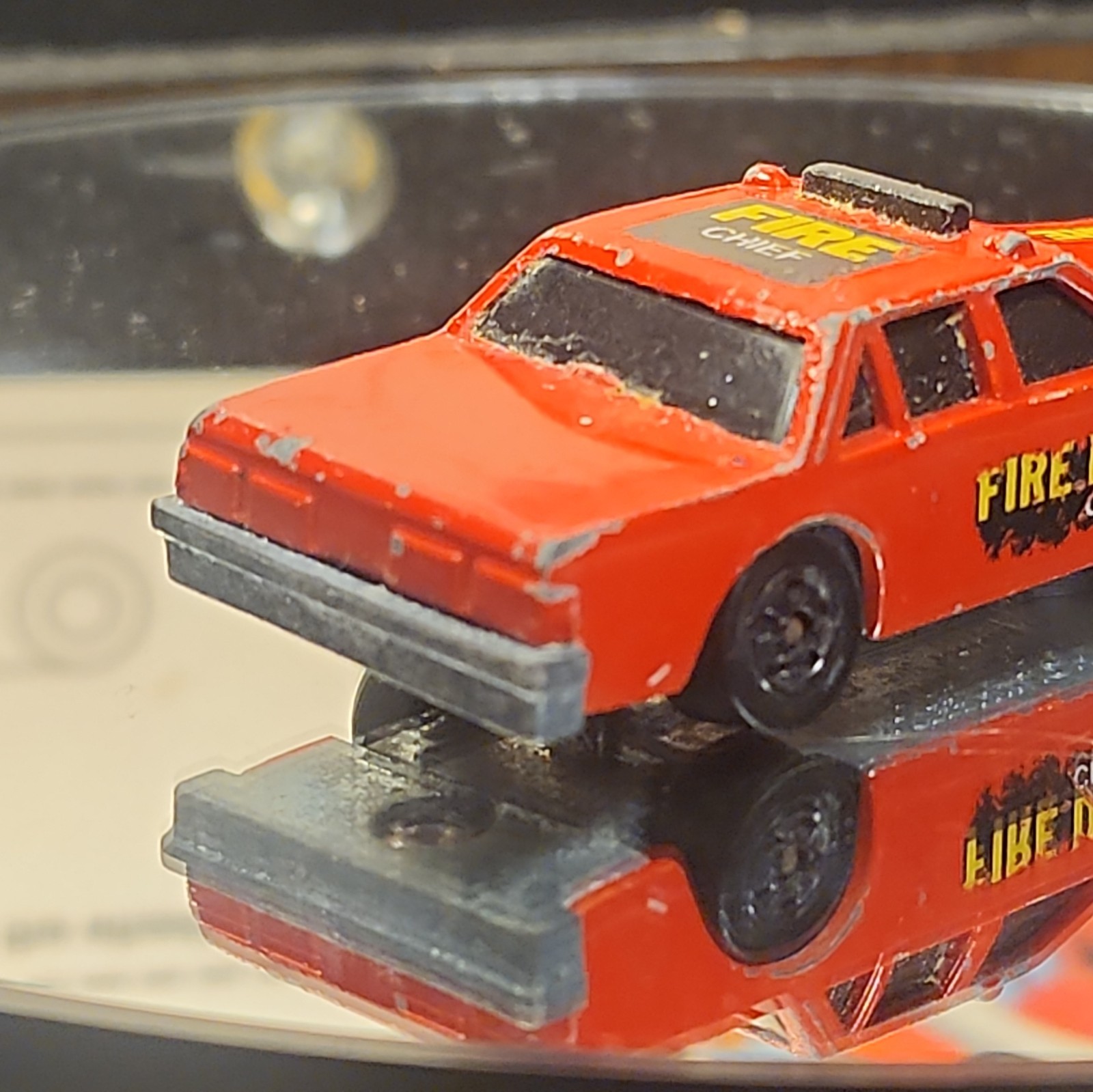 Hot Wheels Mattel 1983 Crack Ups Fire Smasher Chief Fire Dept Car Red Hong Kong