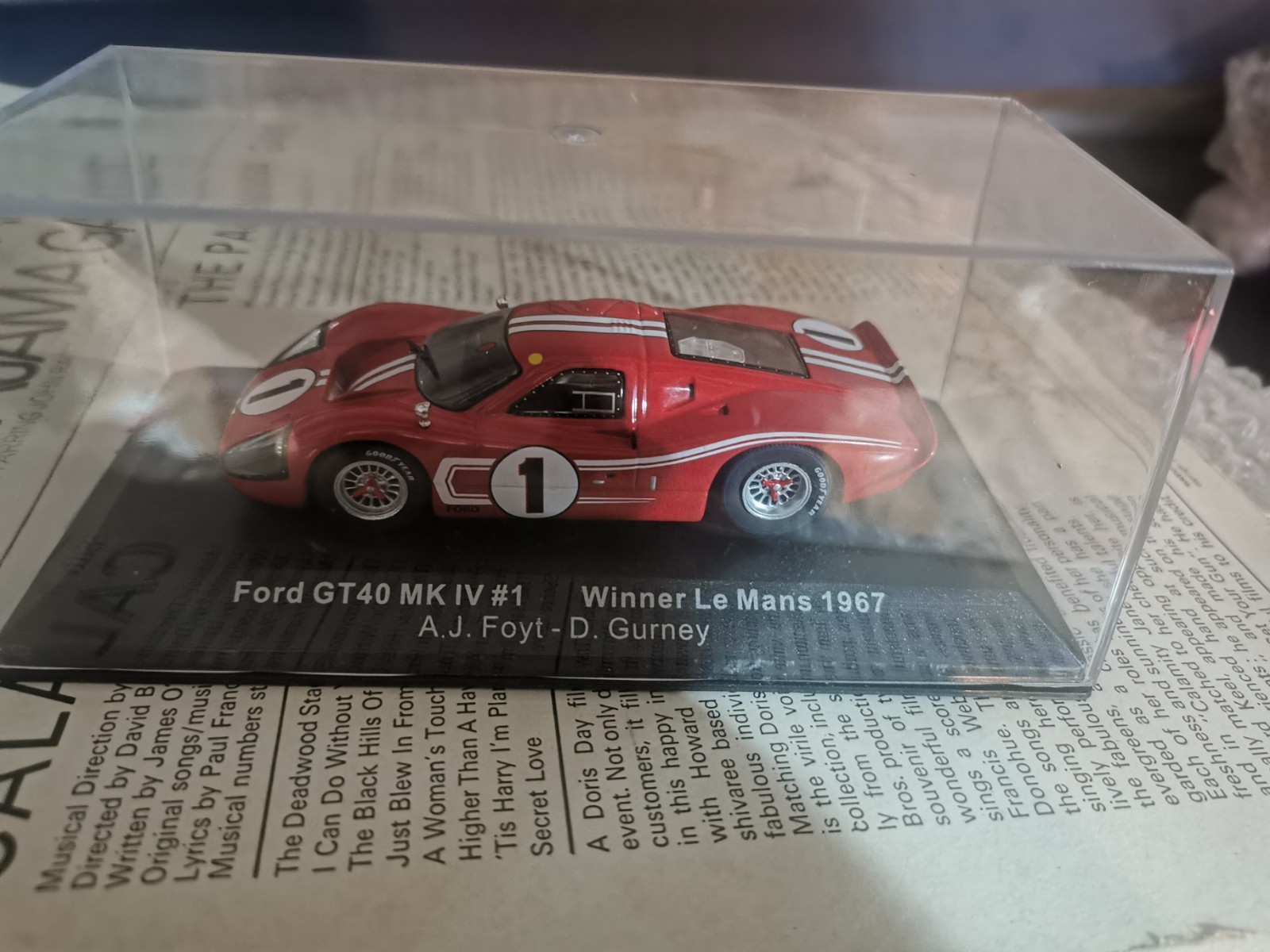 1/43 DEAGOSTINI FORD GT 40 MK 1V #1 LE MANS WINNER 1967