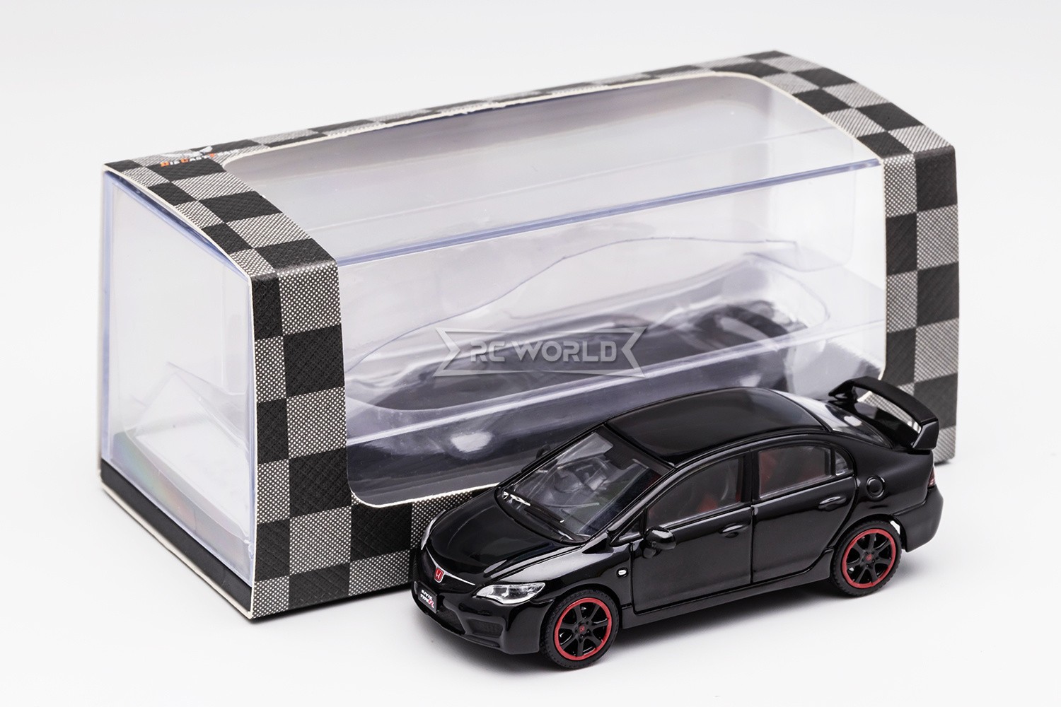 GCD 1/64 HONDA CIVIC TYPE-R FD2 (RHD) Die Cast Car -BLACK-