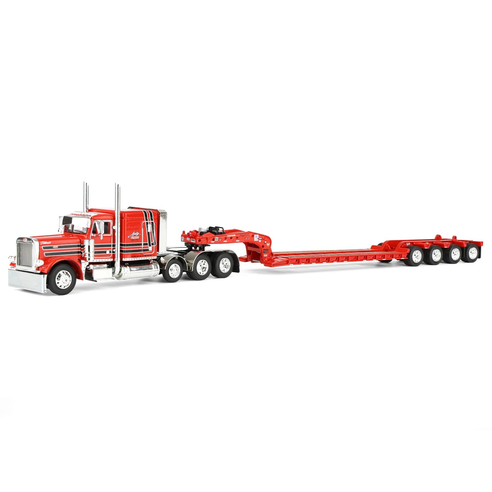 1/64 Peterbilt 379 Semi with Fontaine Magnitude Lowboy Trailer, DCP, 60-2355