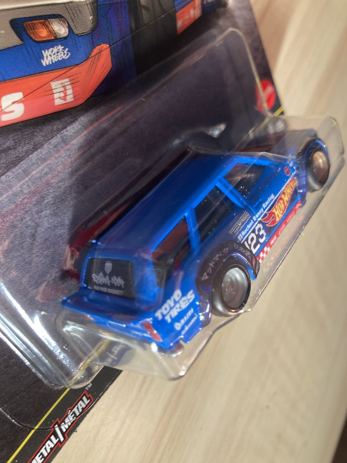 Hot wheels Mad Mike Mazda RX-3 Wagon Ronin Run 2 on Real Riders new on card