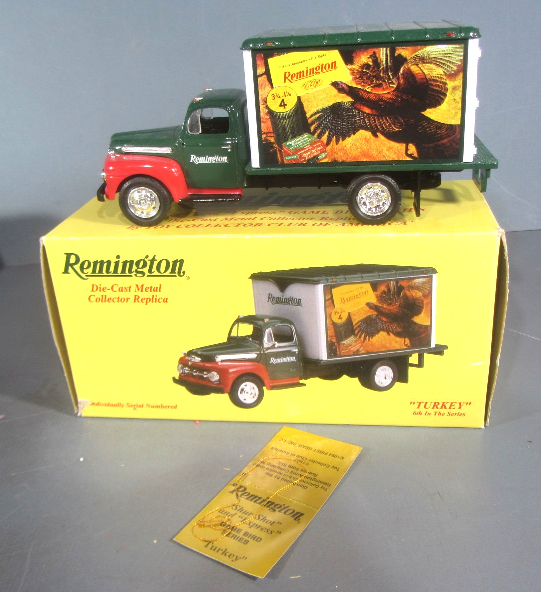 First Gear Diecast Remington Turkey #6 in Series ’51 Ford Delivery Truck w/Box
