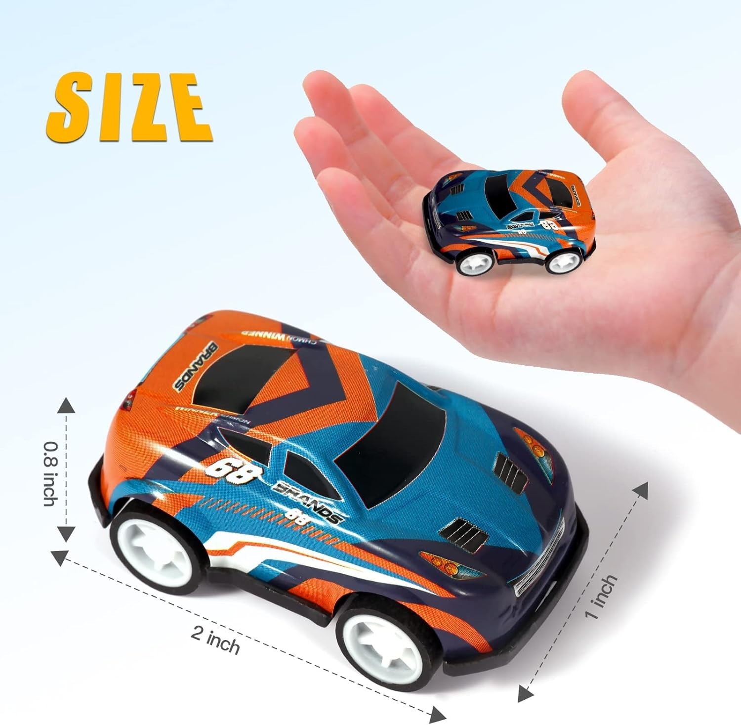 36PCS Mini Pull Back Cars for Kids Toddlers 3-5 4-8 Years Old, Race Cars Party F