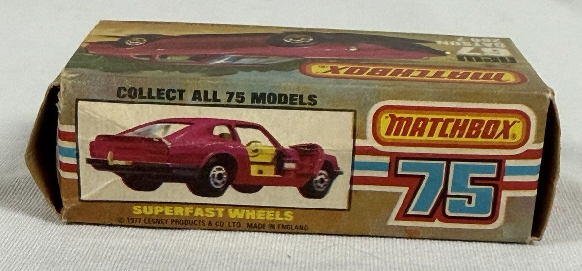 Matchbox Lesney Superfast #67- 1970’s Datsun 260-Z Purple, Original Type L Box