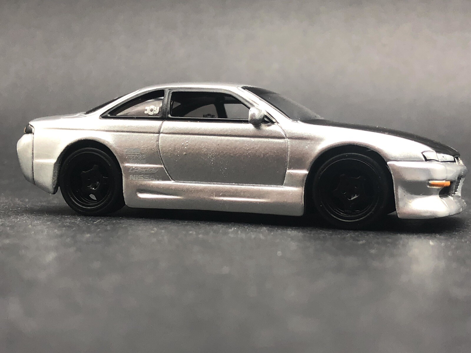 Jada Dub City 1998 ’98 Nissan 240SX S-14 Car Silver Diecast 1/64 Rubber Tires