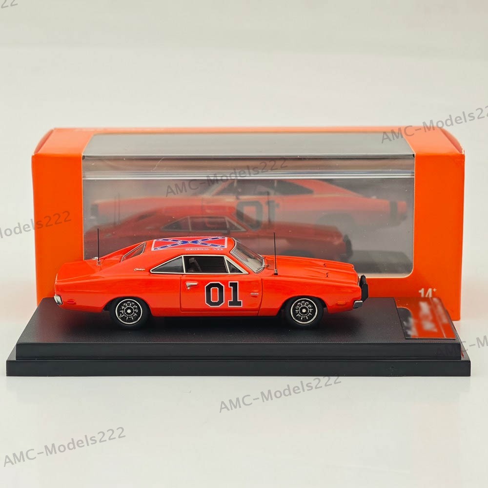 Pre-sale 1:64 Mini Forge 1969 Dodge Charger General Lee Red Diecast Metal Car