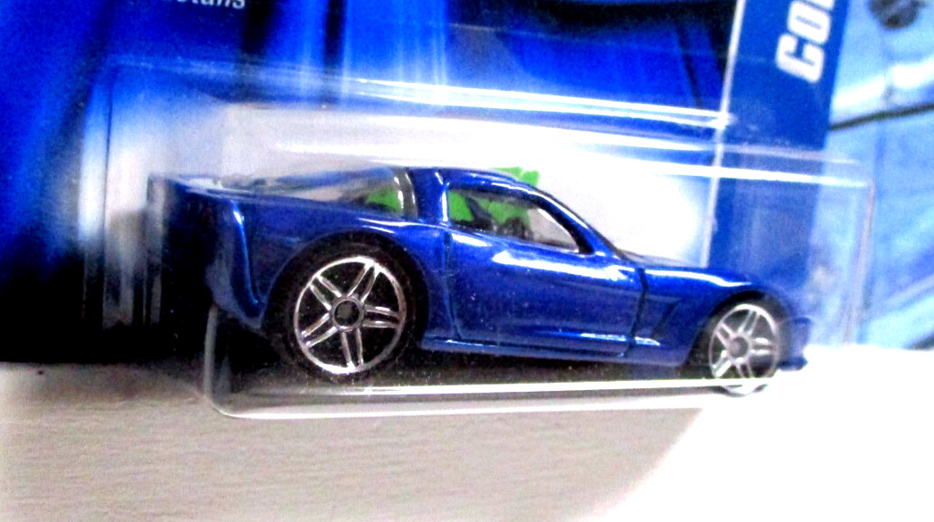 2006 Hot Wheels Chevy Corvette C6 In Candy Blue Metallic Painted Rear Lights!