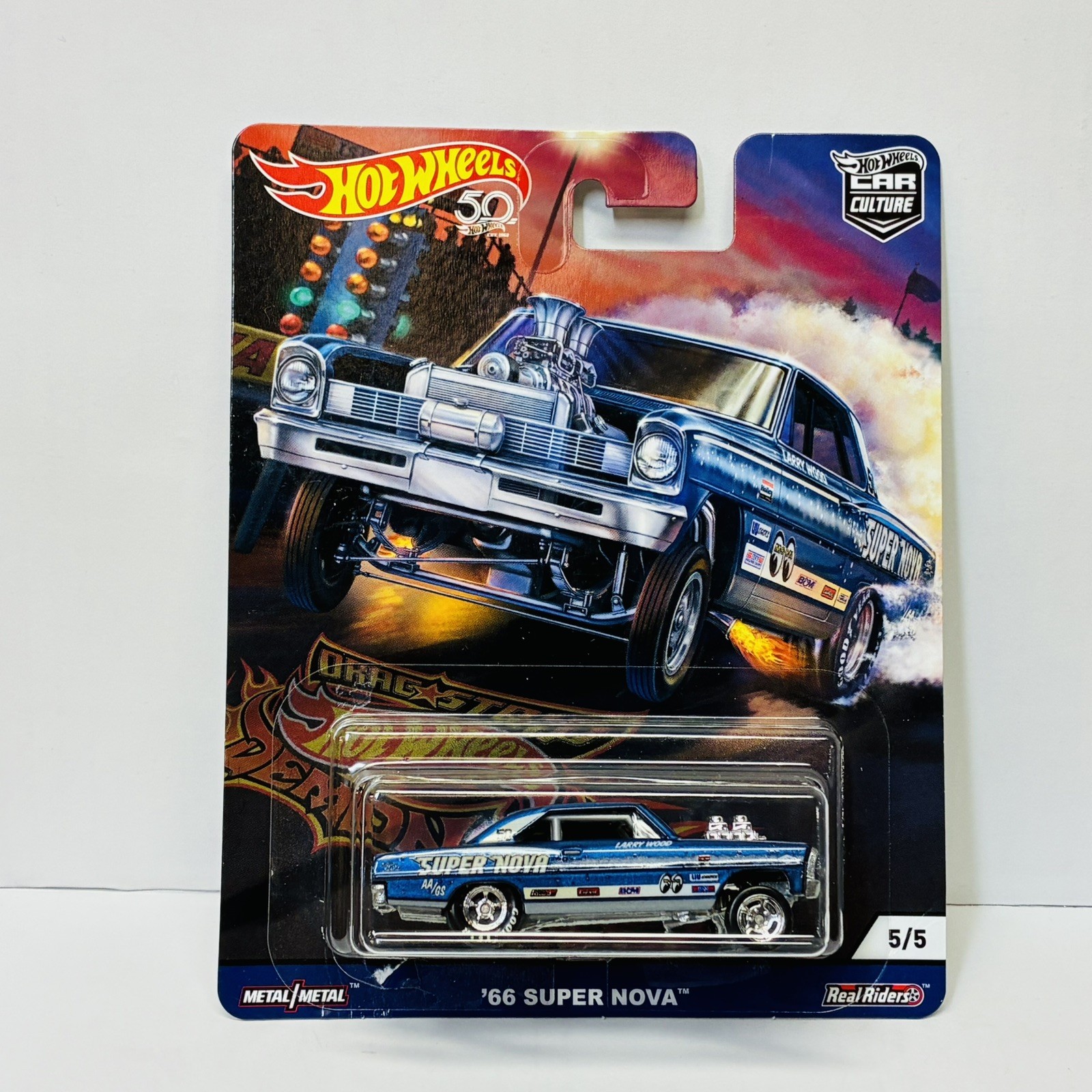 Hot Wheels 2018 Car Culture Drag Strip Demons 5 Car Set with protectors