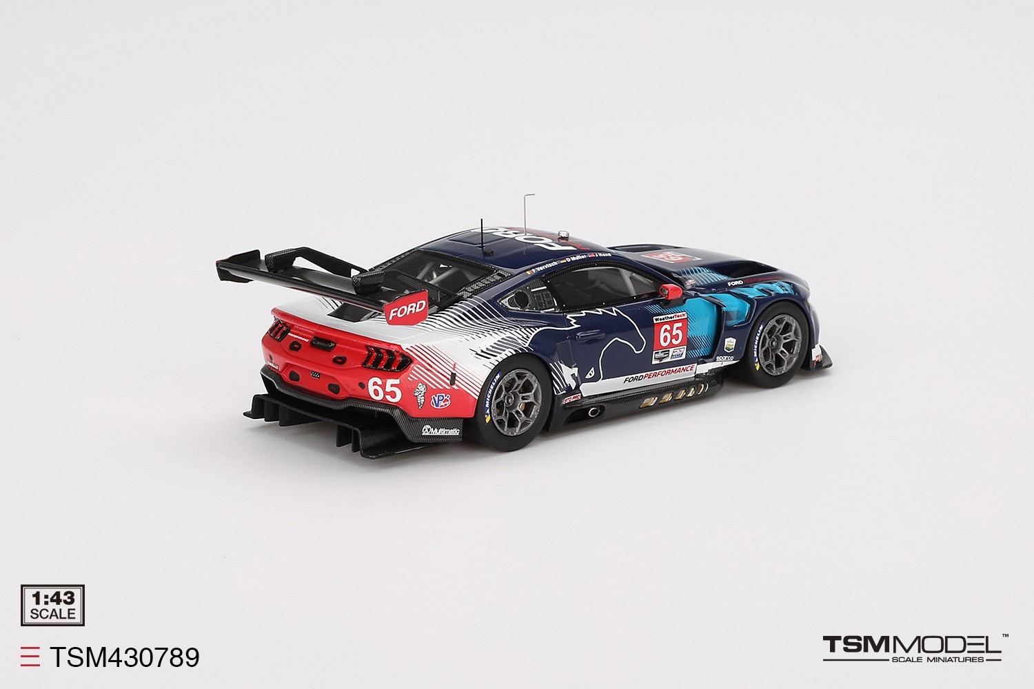 TSM-Model 1:43 Ford Mustang GT3 #65 Ford Multimatic Motorsports 2024 IMSA Dayton