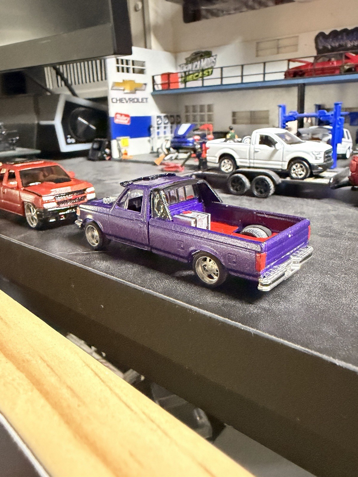 1990 Ford F350 Custom Diecast Drag Truck 1:64 Scale
