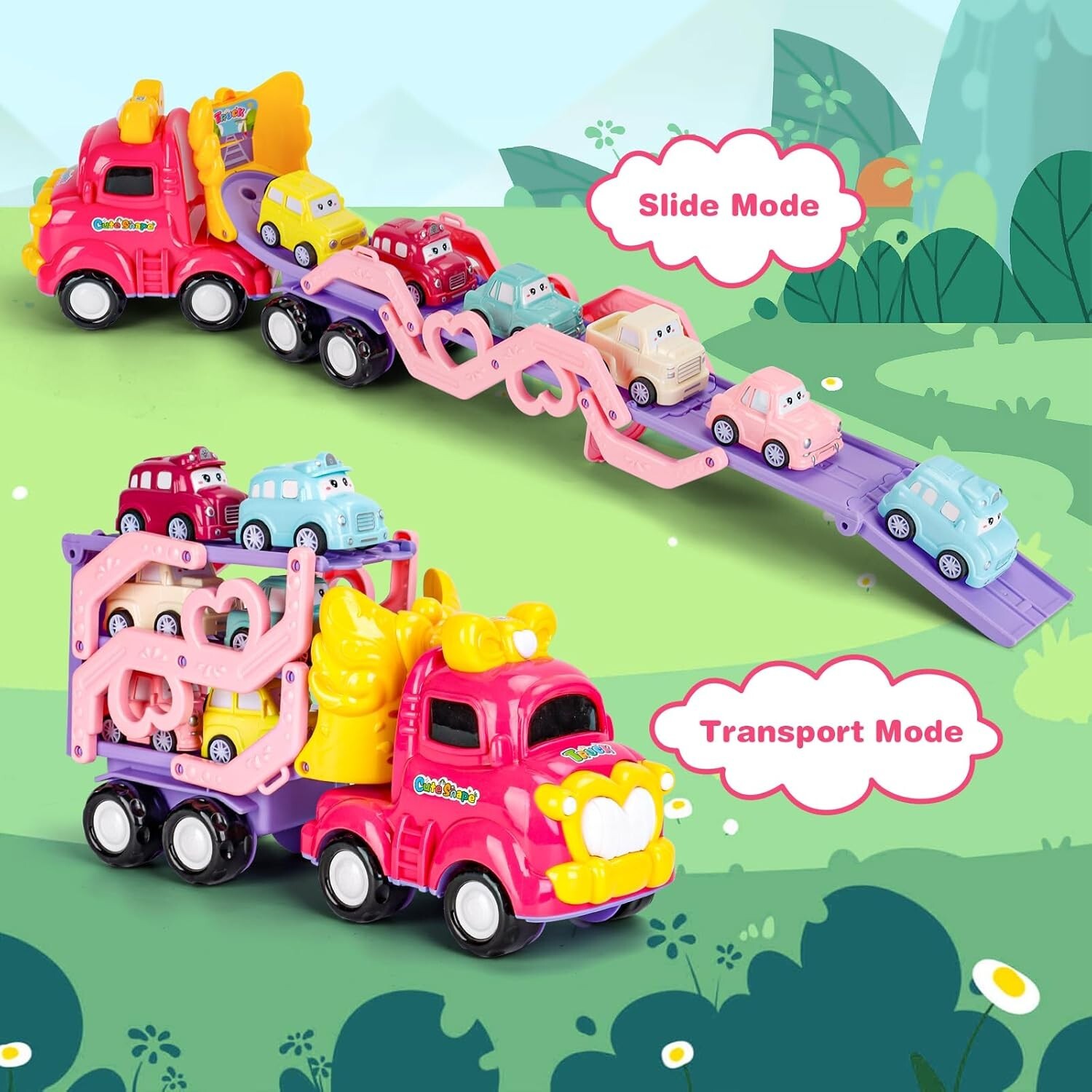 Toddler Truck Kids Car Toy Vehicle with Light & Sound for 3+ Girls, XMAS Gift UK