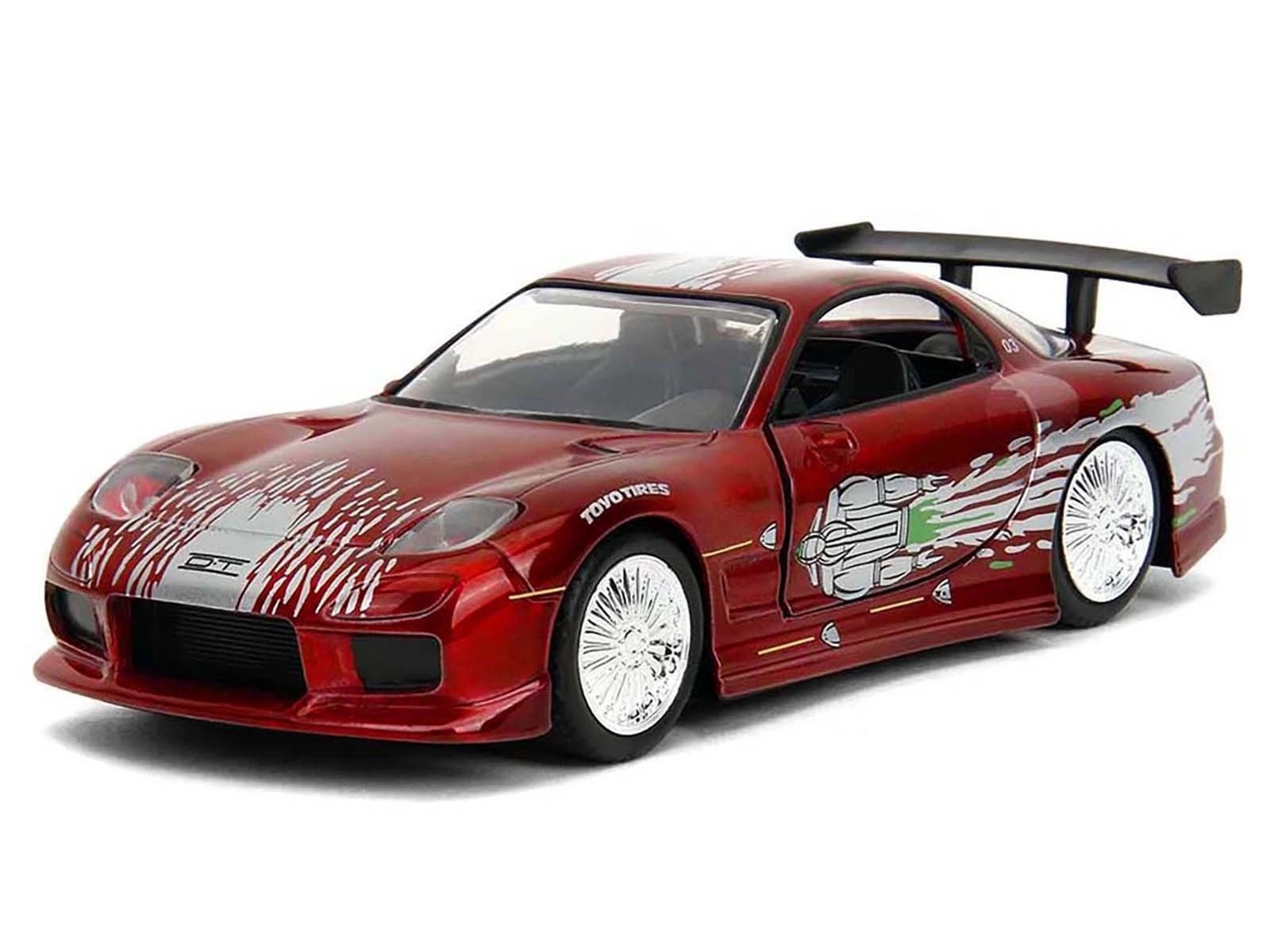DOM’S MAZDA RX-7 CANDY RED “FAST & FURIOUS 25 YEARS” 1/32 CAR BY JADA 35400
