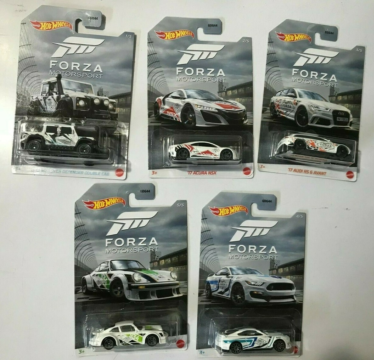 Hot Wheels 2020 Forza Motorsport Set of 5 cars new minty 1/64th
