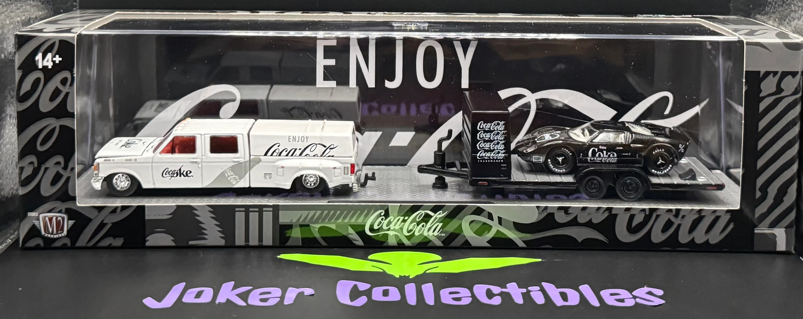 M2 Machines Auto-Haulers Coca-Cola 1987 Ford F-350 Truck & 1966 Ford GT40 MK II