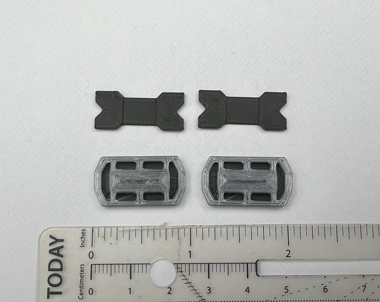 2 Pack 1/24 25 Mini Code 3 Lightbar Black Top Cover Police Sheriff Fire
