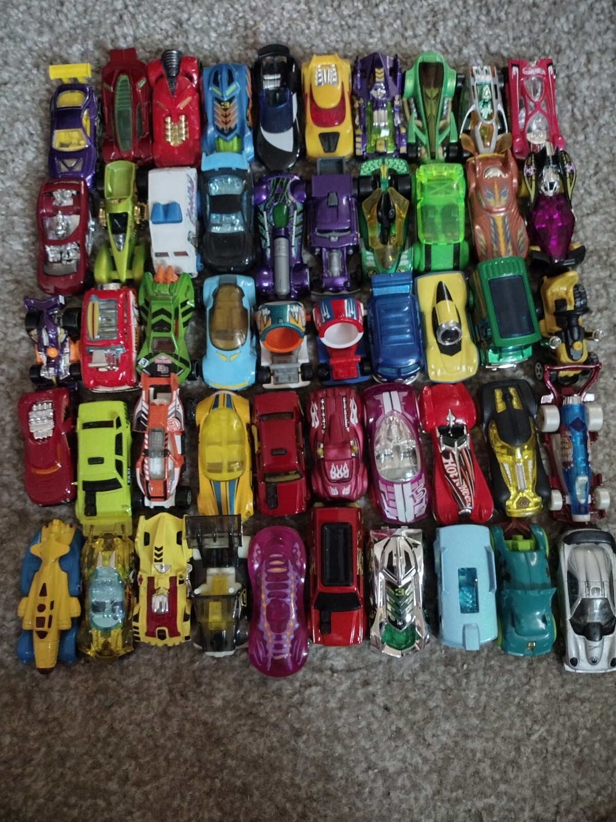 Hot Wheels Lot of 50 Die Cast Cars Toys Various Cars Racers