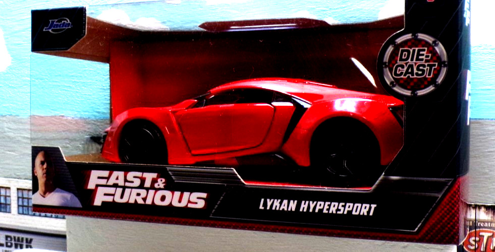 Jada Toys Fast & Furious Lykan Hypersport 1:32 Scale Metal Rubber Plastic Parts!