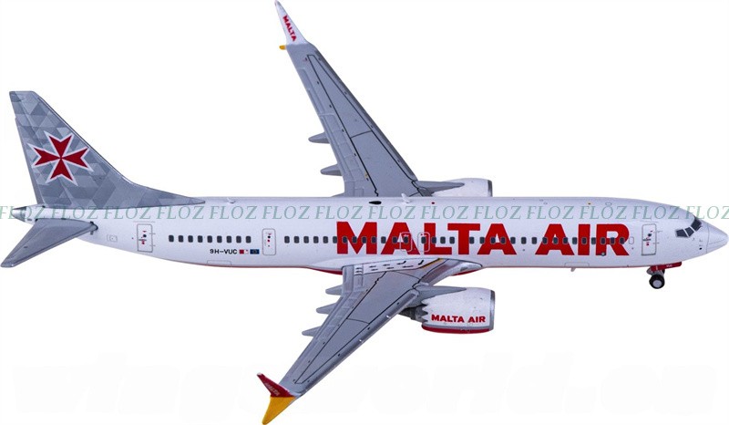 for JC Wings for Malta Air for Boeing 737 MAX 8 9H-VUC 1:400 plane Pre-built