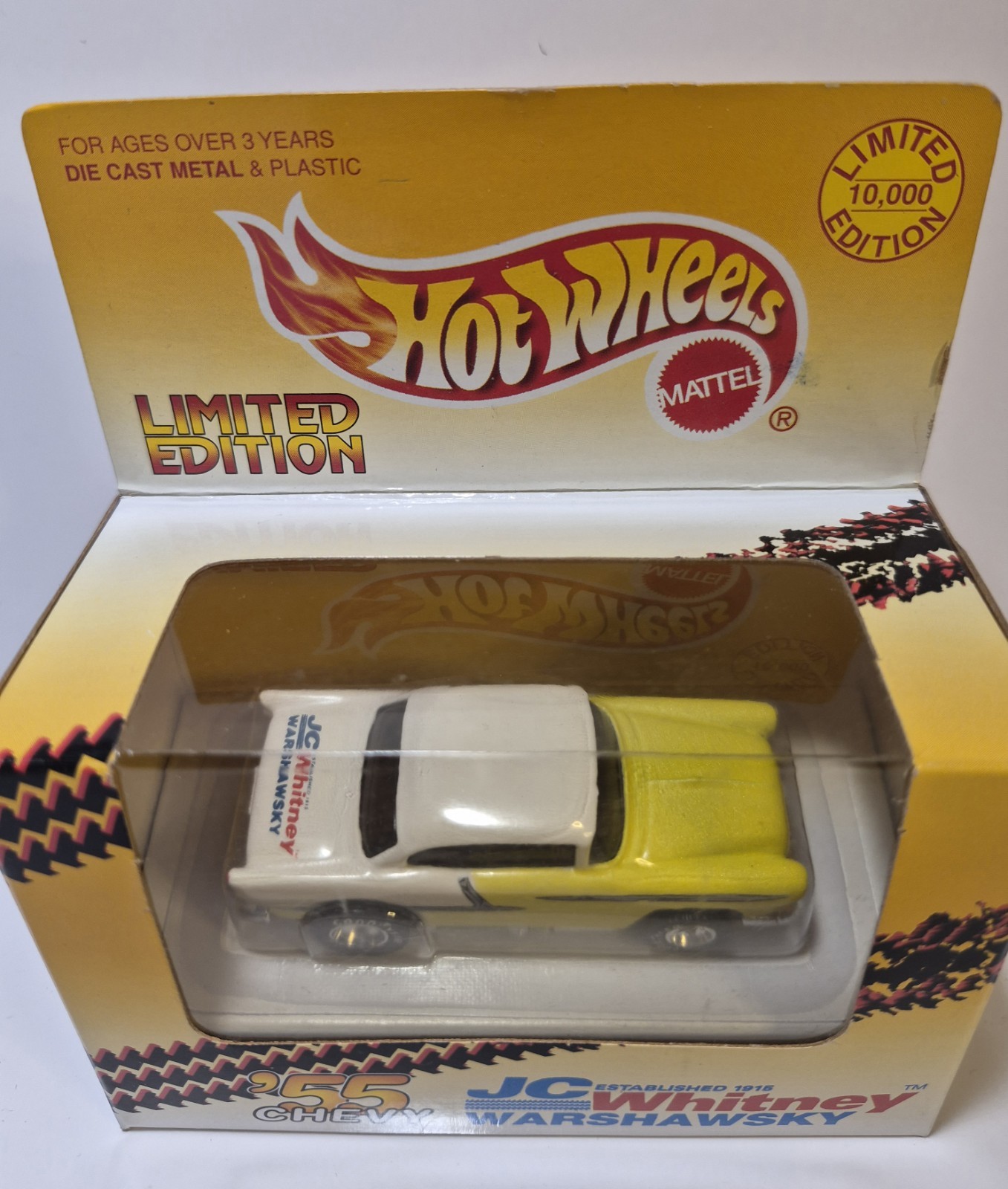 ✨️Hot Wheels JC Whitney Warshawsky 55 Chevy, Yellow, Limited Edition 🔥