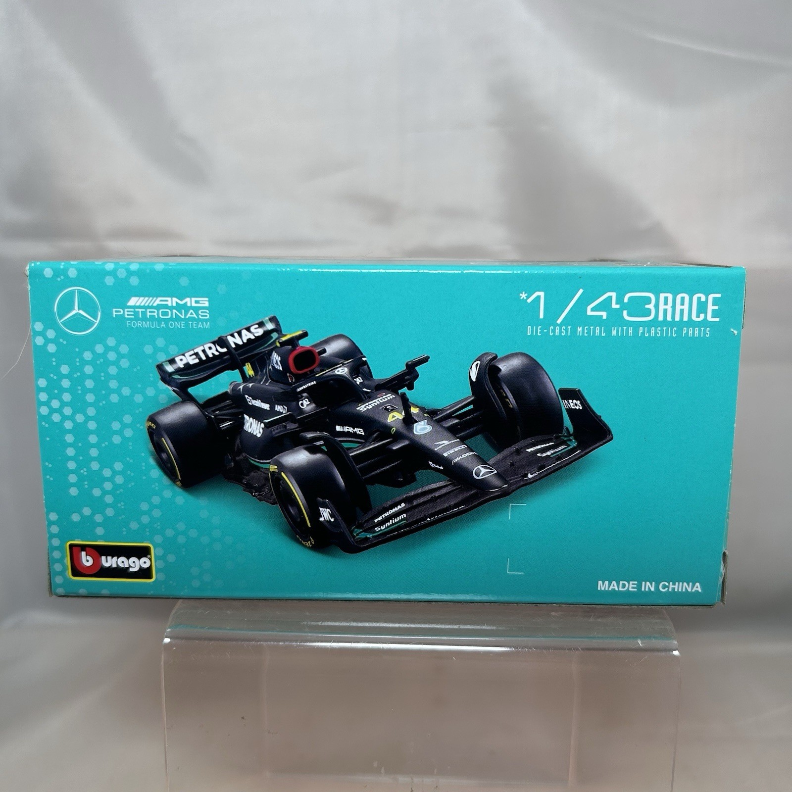 2023 Bburago 1/43 Mercedes F1 W14 Lewis Hamilton #44 Diecast Model Car NIB