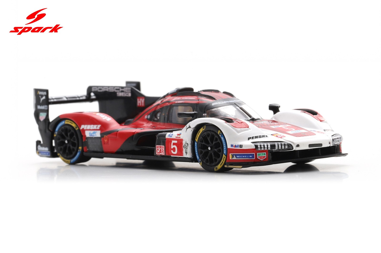 Spark 64S063 1/64 Porsche 963 No.5 PENSKE MOTORSPORT 6th Le Mans 24H 2025