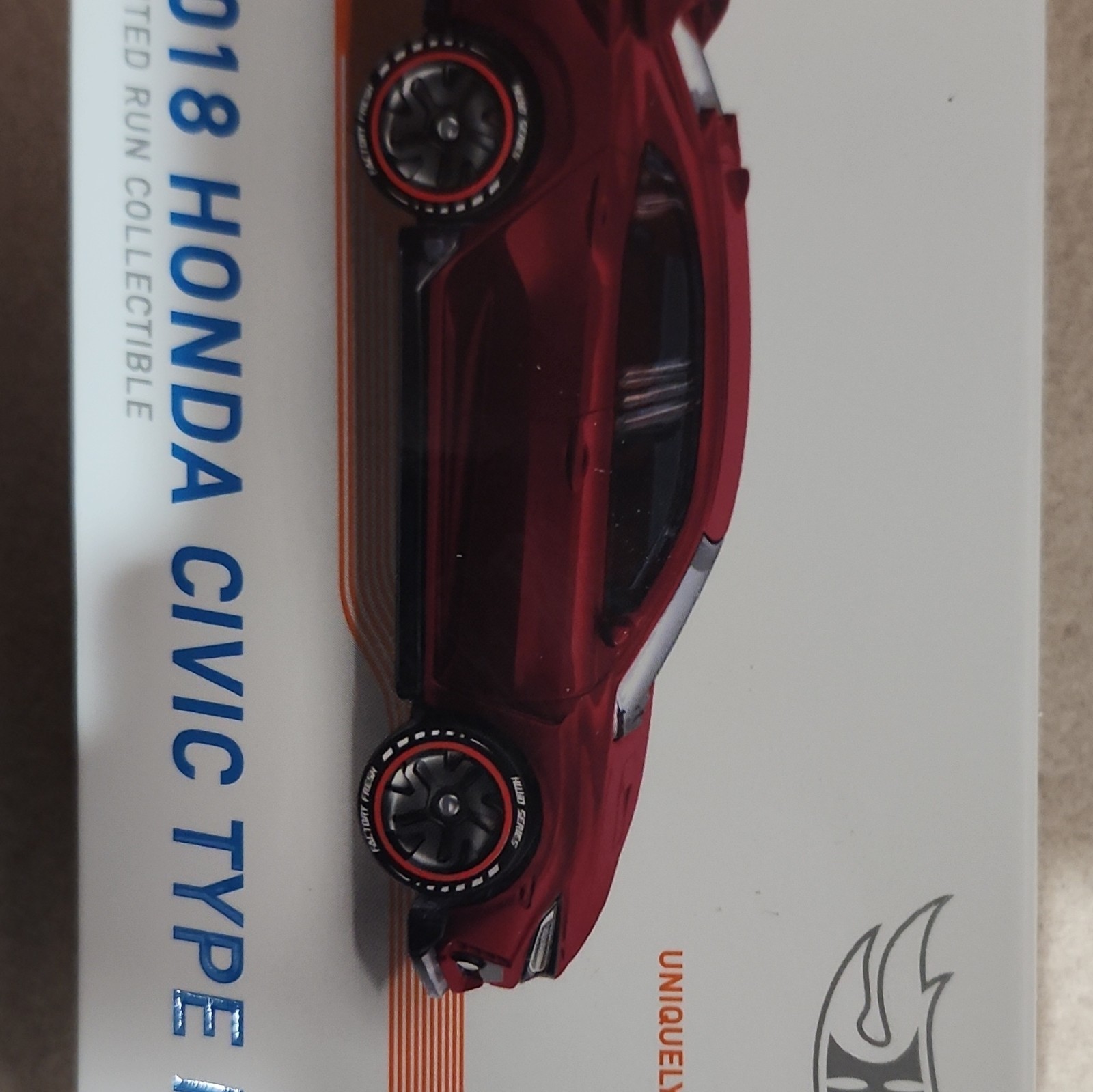 Hot Wheels 1:18 2018 Honda Civic Type R Factory Fresh Diecast Limited Edition ID