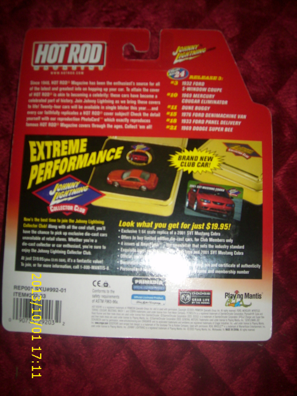 JOHNNY LIGHTING HOT ROD 1933 FORD PANEL DELIVERY #18