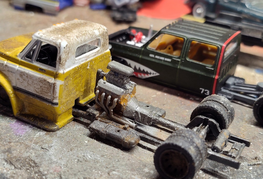 Custom C60 164 Scale Rat Rod Diorama Display Piece