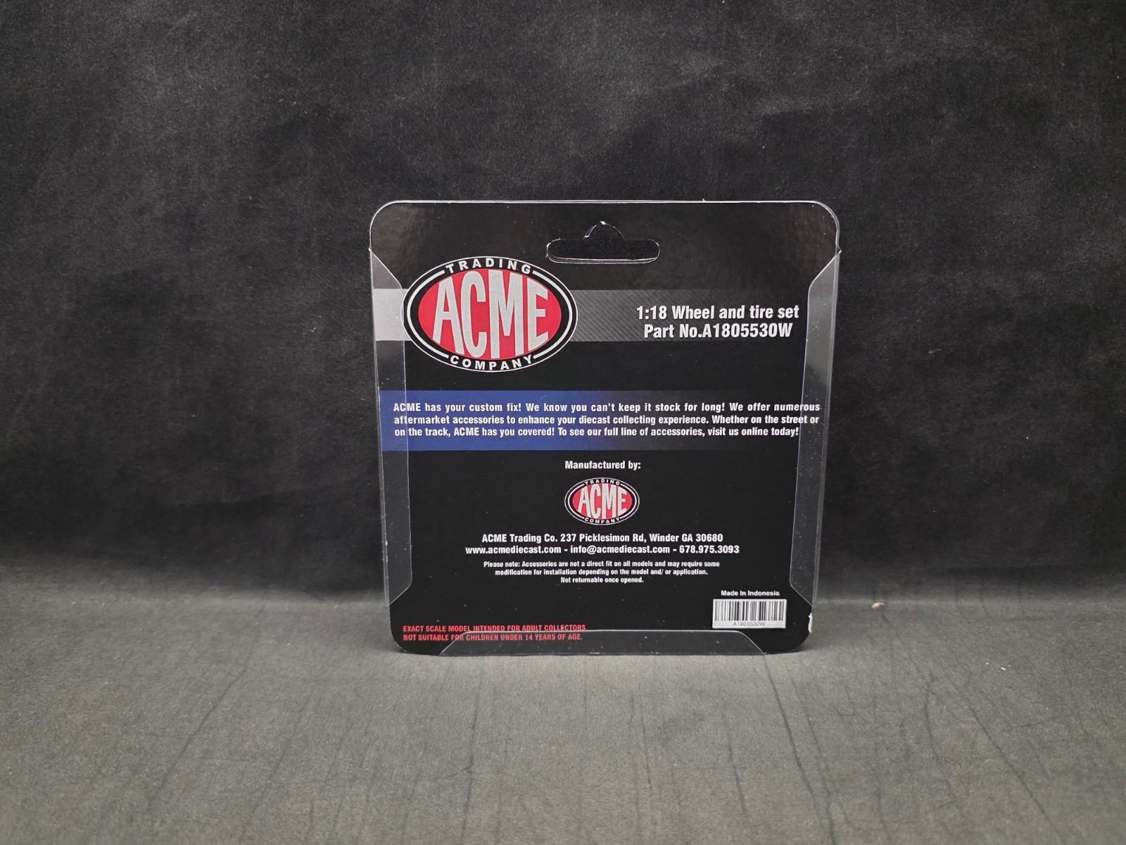 ACME 1:18 Scale Super Sport Wheel and Tire Set – A1805530W