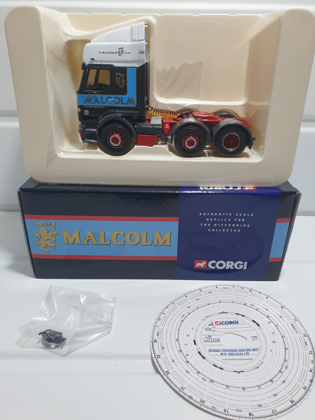 Y464. CORGI CC12108 RENAULT PREMIUM TRACTOR UNIT ‘ W.H. MALCOLM LTD ‘1:50