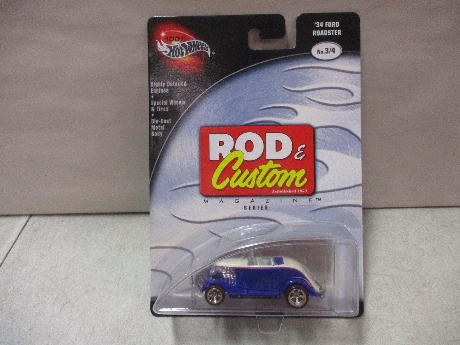 100% Hot Wheels 1934 Ford Roadster Rod & Custom