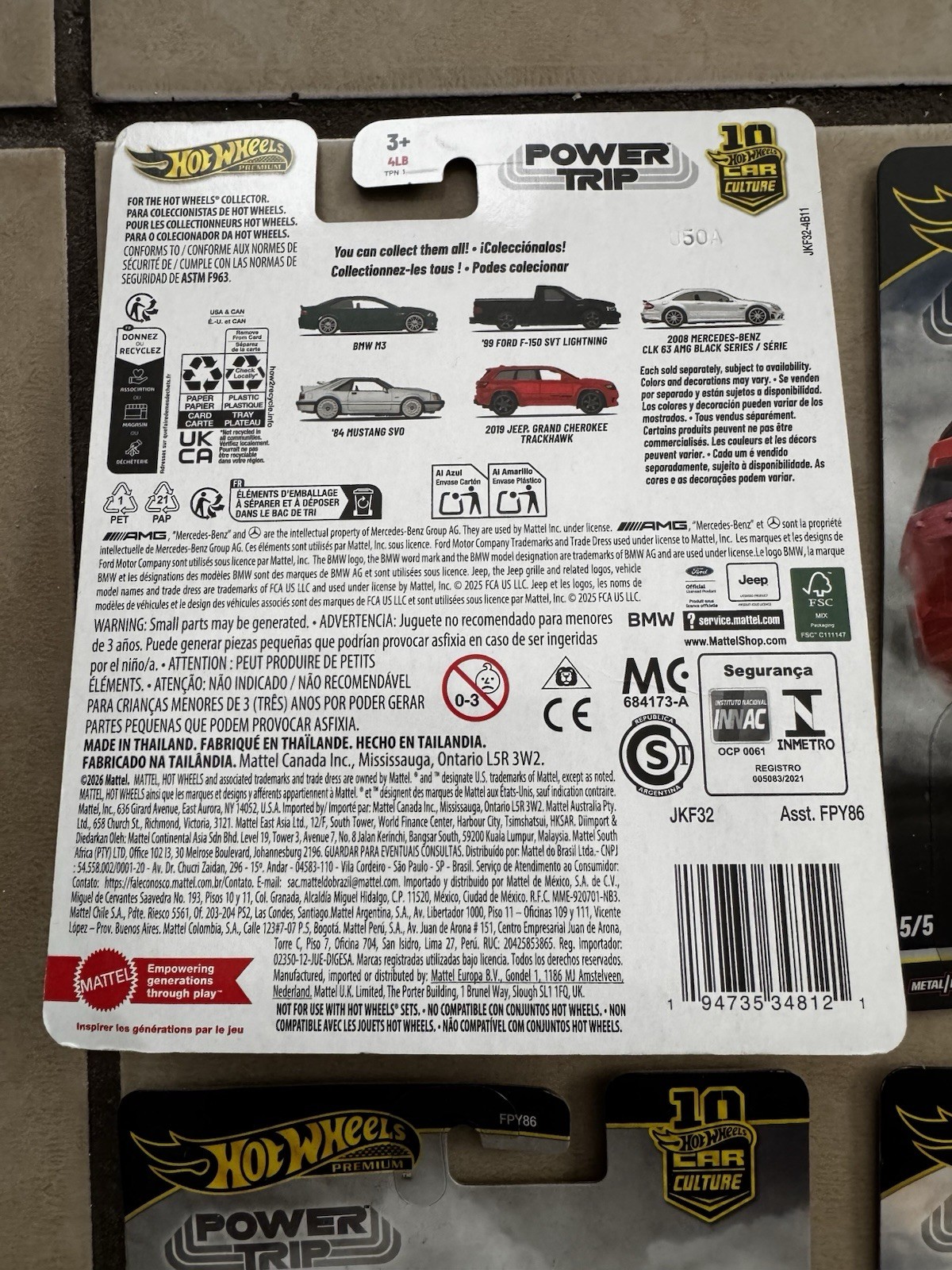 2026 Hot Wheels Premium Car Culture Power Trip Set of 6 0/5 Gold 92 BMW M3 Chase