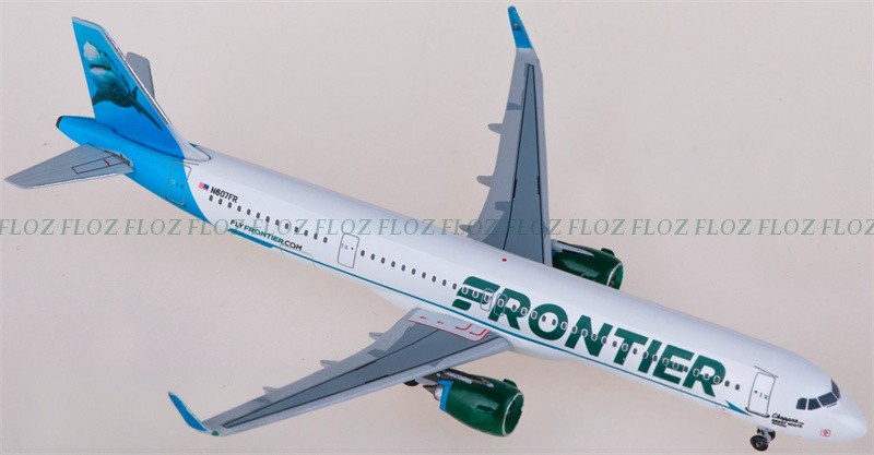 for AeroClassics for Frontier Airlines for Airbus A321neo N607FR 1:400 Model
