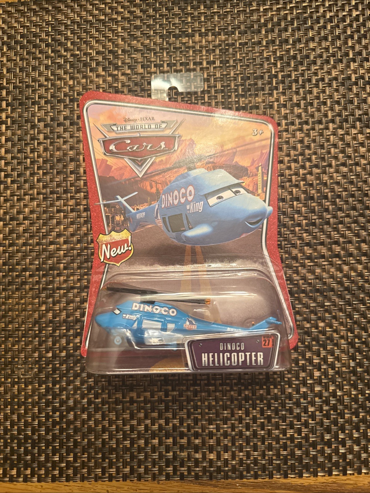Mattel Disney Pixar The World of Cars #27 Diecast Dinoco Helicopter NIP