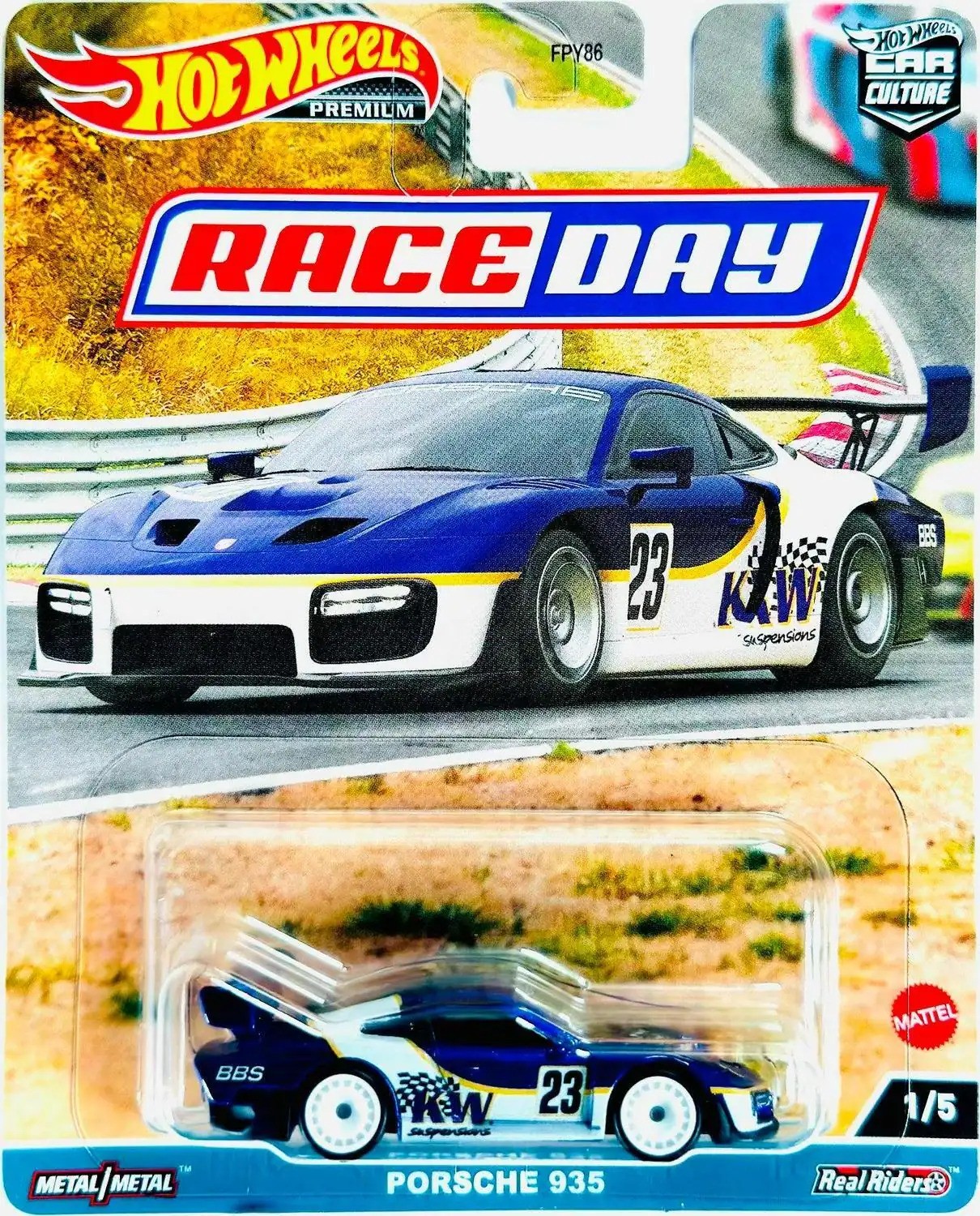 Hot Wheels Premium Car Culture Porsche 935 Race Day 1:64 Diecast