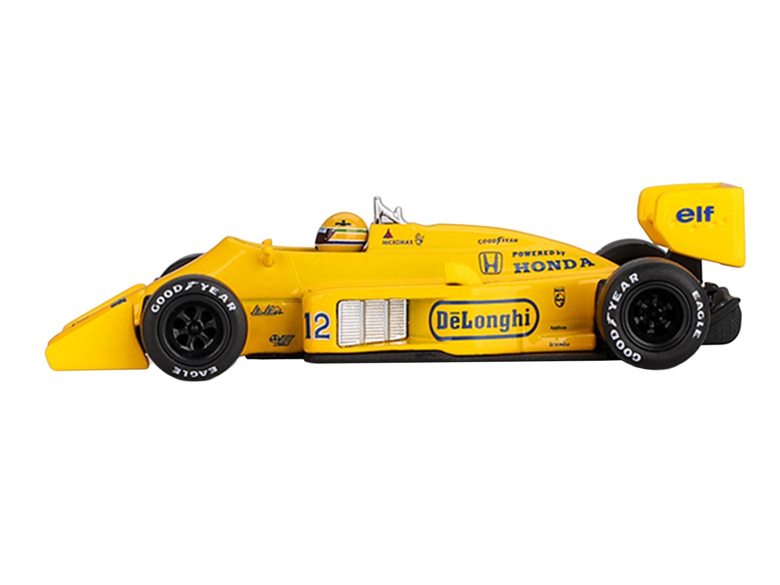 LOTUS 99T #12 SENNA WINNER F1 MONACO GP (1987) 1/64 BY MINI GT MGT01088