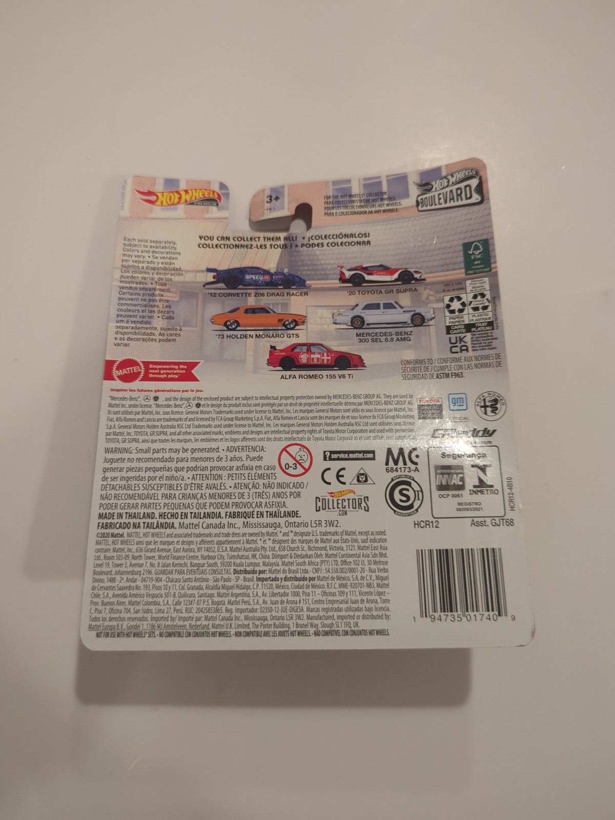 Hot Wheels Premium 2022 Boulevard #51 ’12 Corvette Z06 Drag Racer Laughlin