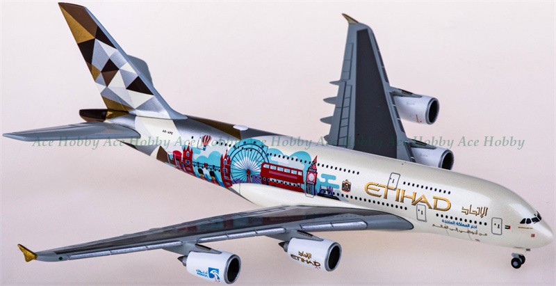 for Herpa for Etihad Airways A380 A6-APE Choose the United Kingdom 1:500 Model
