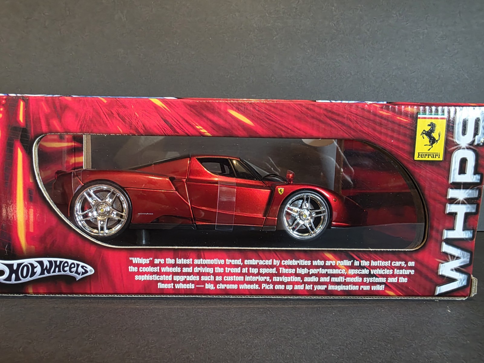 Hot Wheels 2004 WHIPS 1:18 Enzo Ferrari Red