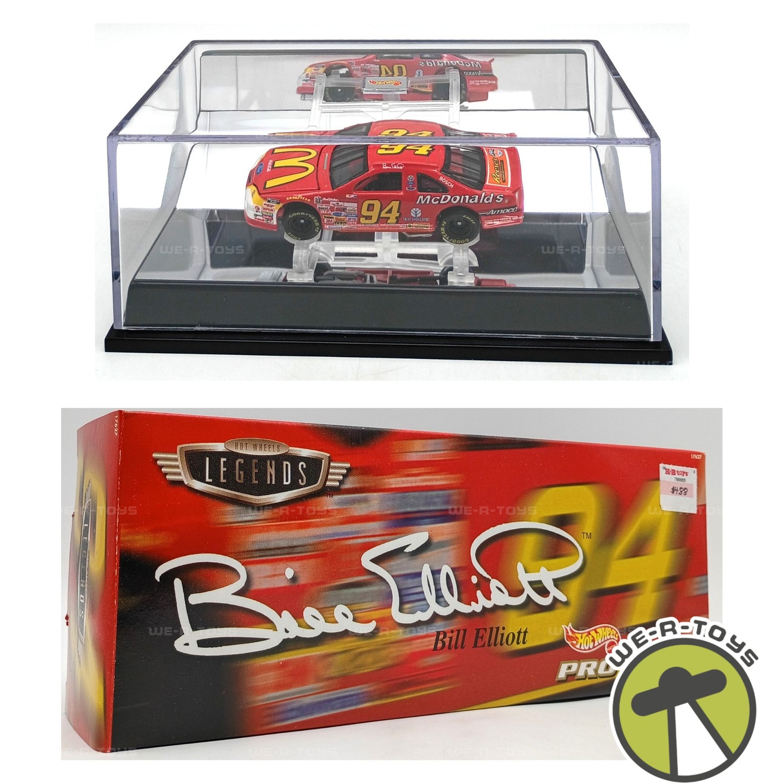Hot Wheels Legends Pro Racing Bill Elliott McDonald’s Team Vehicle 1997 Mattel