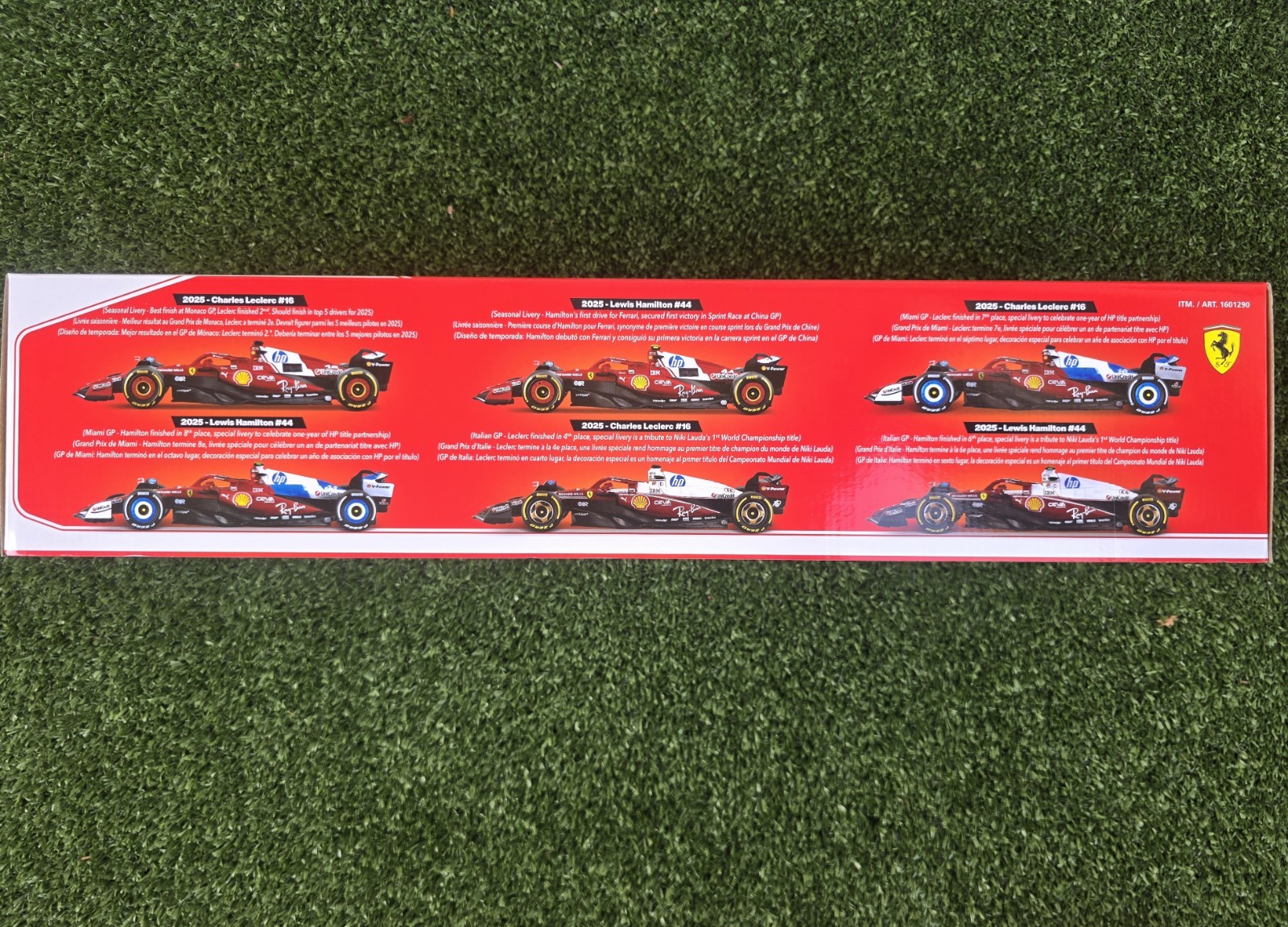 Bburago Ferrari Racing Formula 1, 1:43 Scale Die Cast 6 Car Set Brand New Sealed