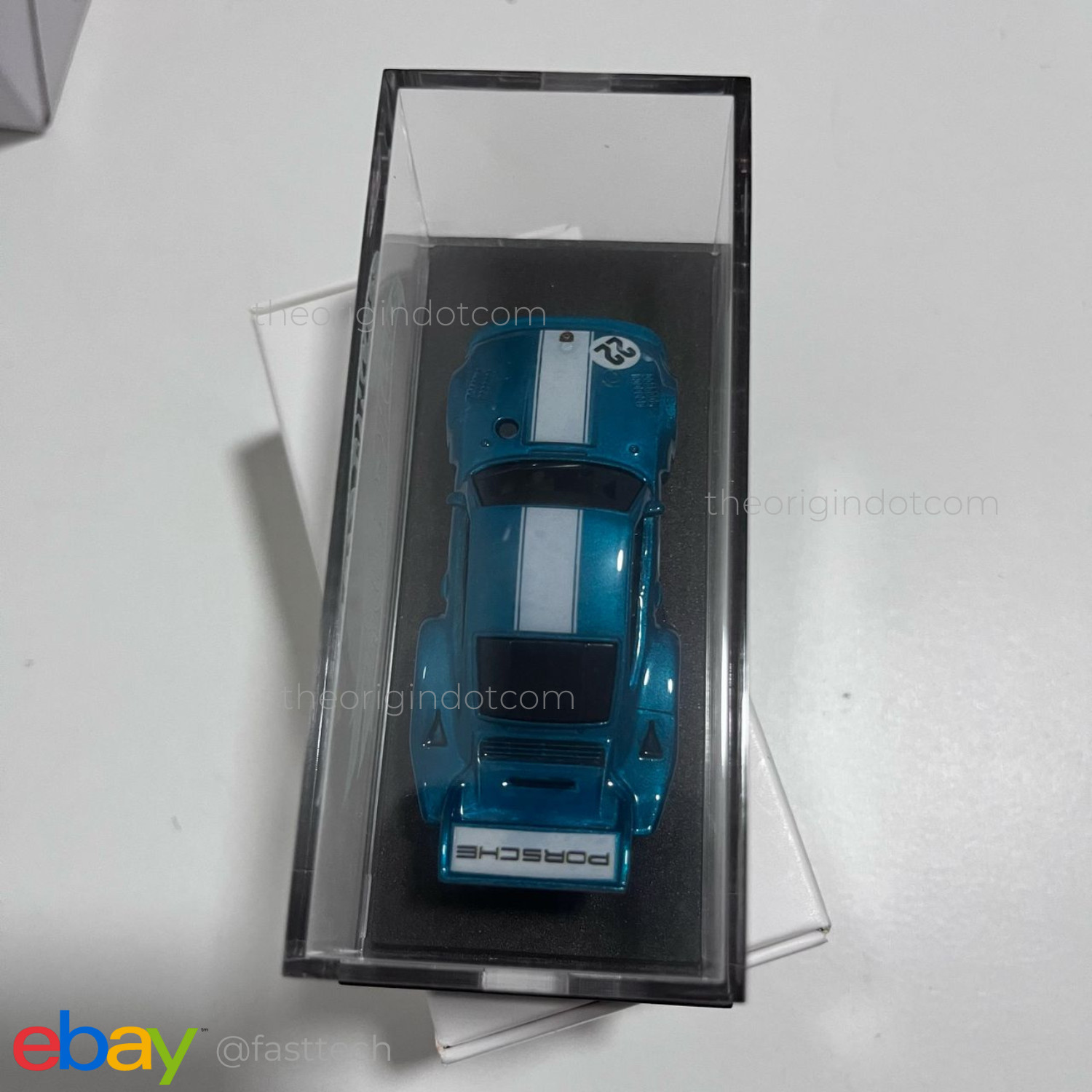 Hot Wheels Porsche 935 Toy Fair 2022 Custom Candy Blue w/ Display Case