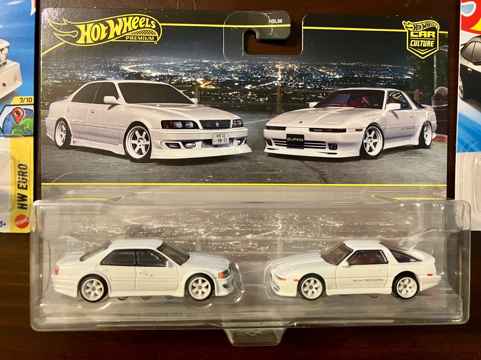 🔥 Hot Wheels Car Culture Premium 2 Pack Chaser JZX100 & 1989 Supra + Main Lines