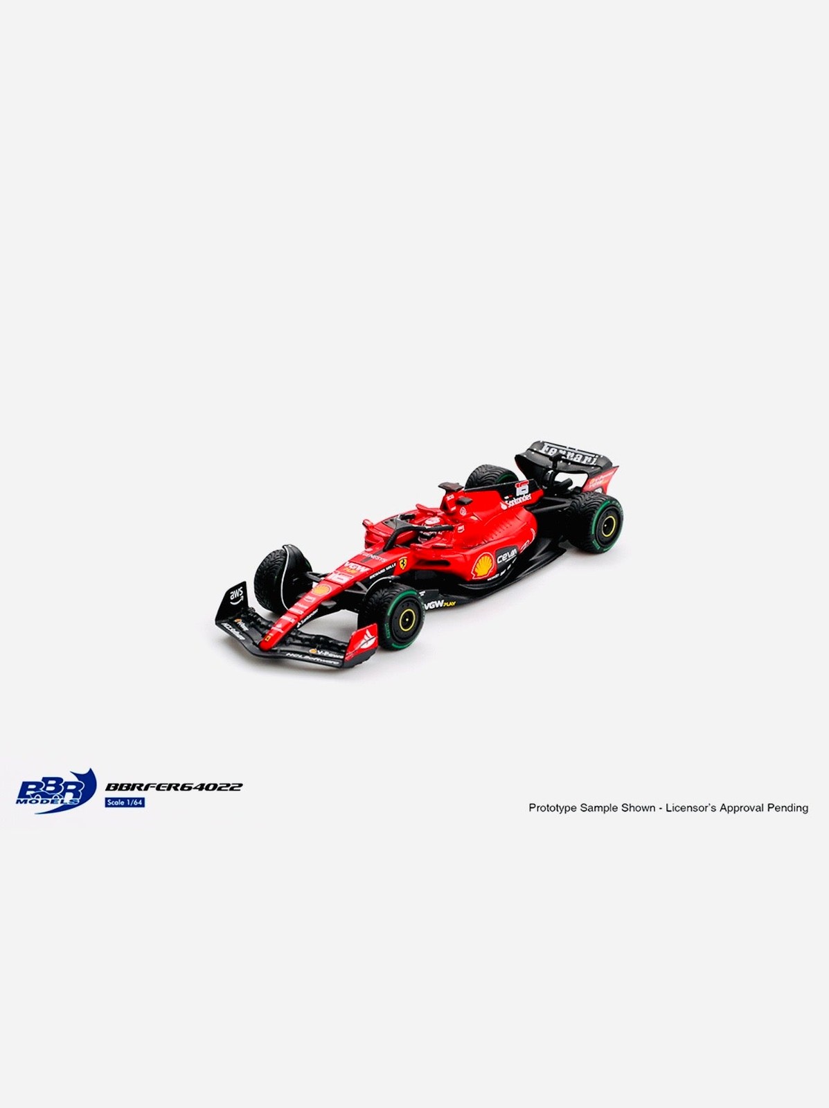 BBR Models Factory Sealed Formula 1 Ferrari F1 SF23 #16 C Leclerc 2023 Monaco GP