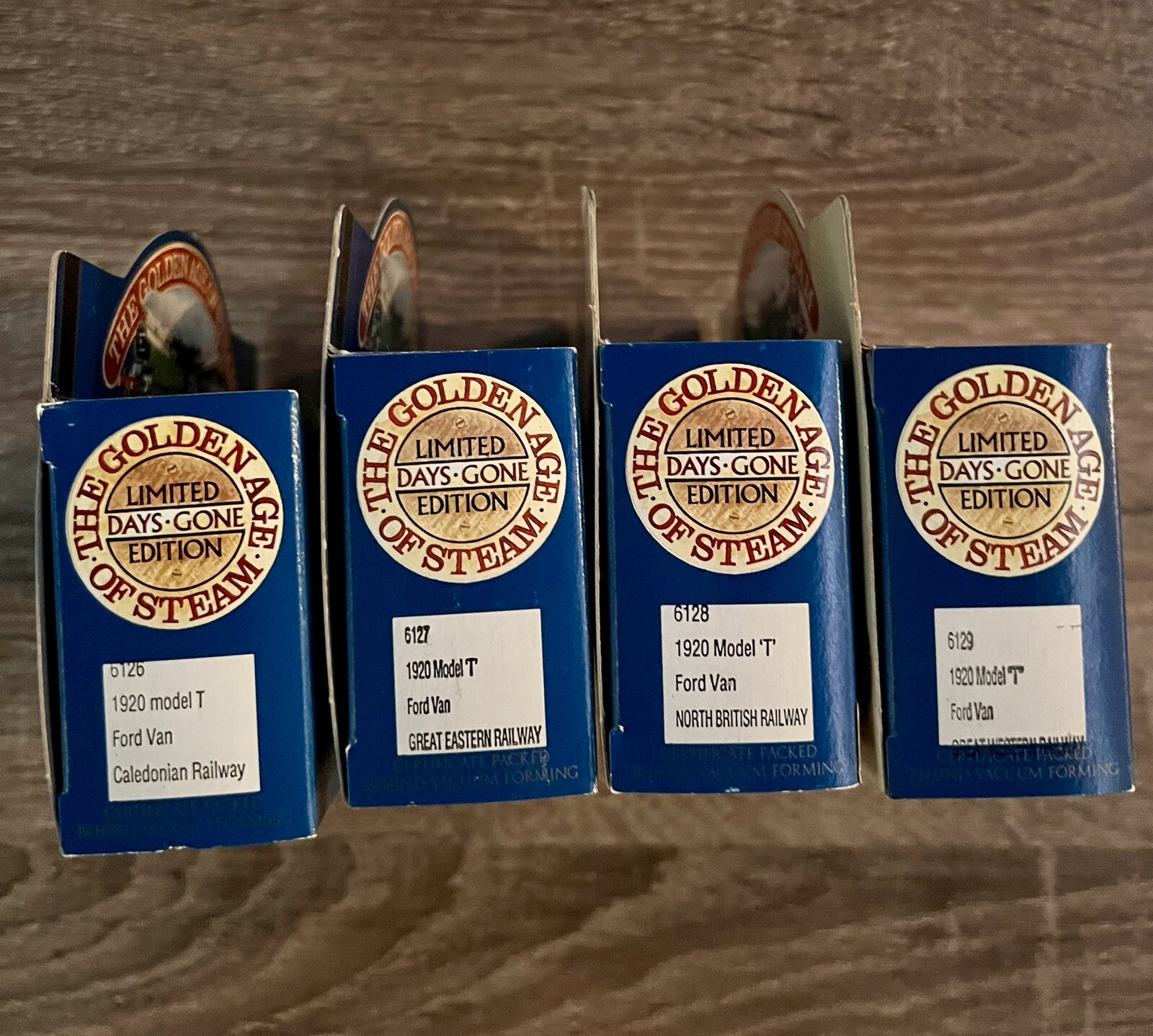 Lledo Days Gone Age Of Steam Diecast Lot Of 4 1920 Ford Van Model T: #6126-6129