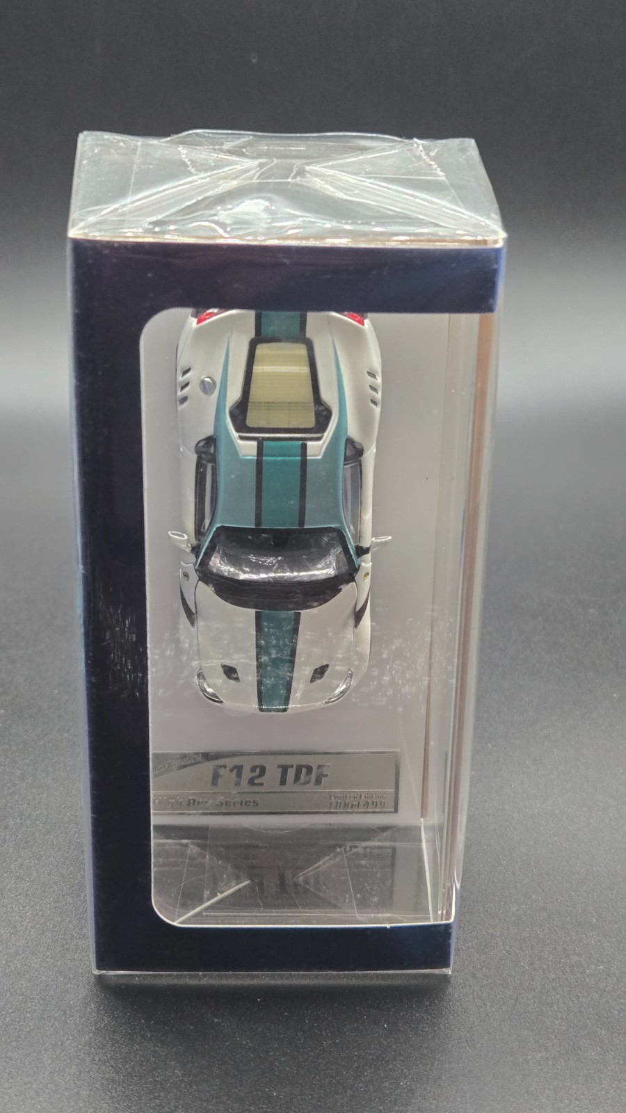 1:64 Stance Hunters Ferrari F12 TDF Supercar LTD White/green stripes 188/499