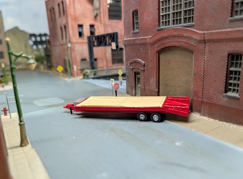 1/87 HO Scale Custom Built Flatbed Equipment Trailers, 3D Printed Models