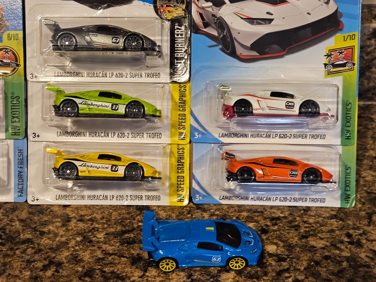 Hot Wheels Lot of 11 Lamborghini Huracan LP 610-4 620-2 Super Trofeo Yellow Red