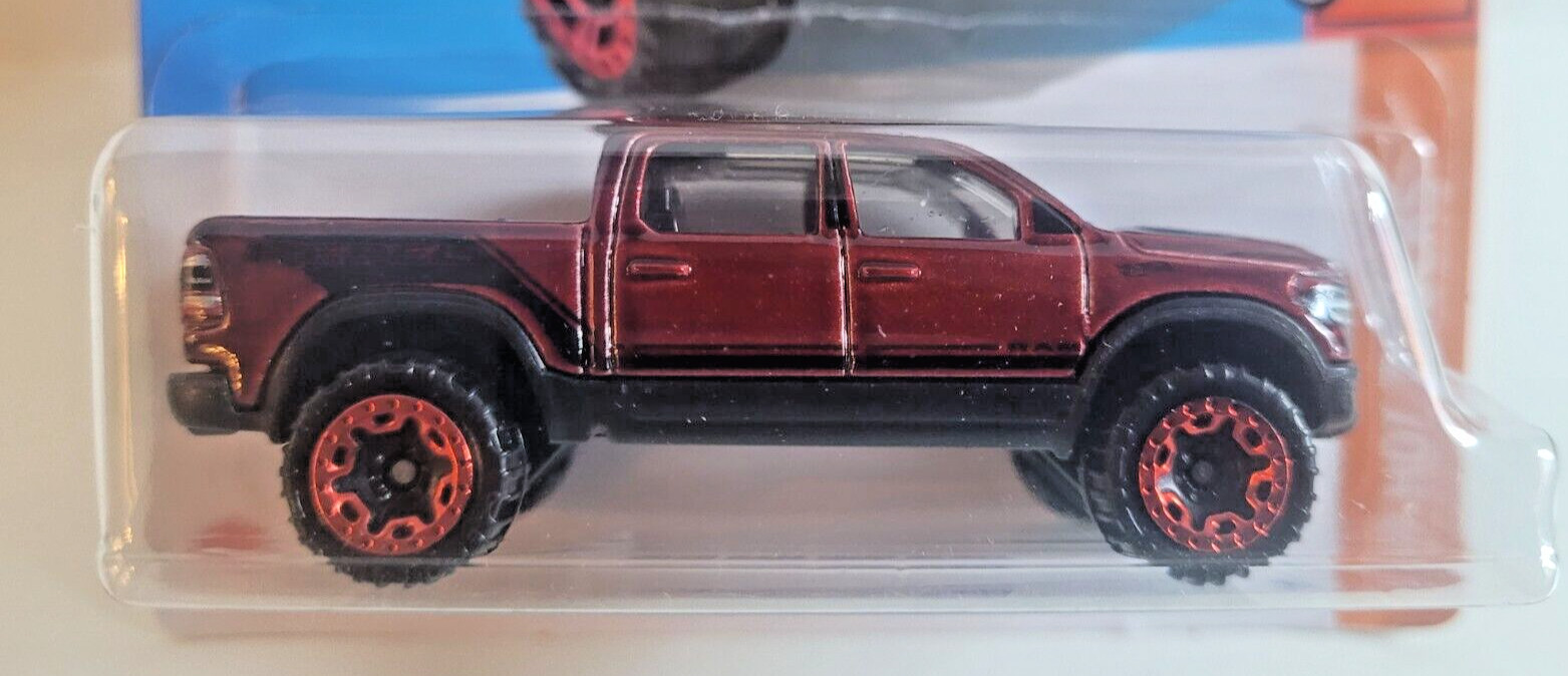 Hot Wheels 2022 Hot Trucks 1/10 2020 Ram 1500 Rebel Metalflake Red