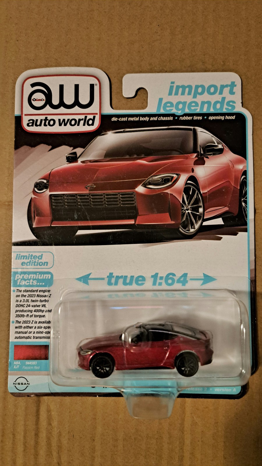Auto World 1/64 2023 Nissan Z (Black, Blue, Red)